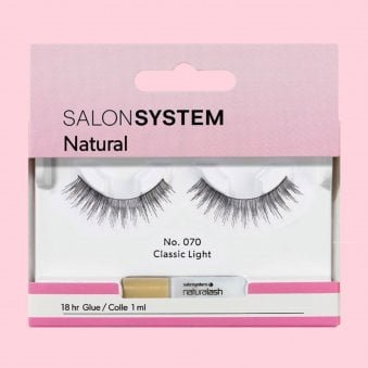 070 Natural Reusable Eyelashes (Adhesive Included) (0225376R)