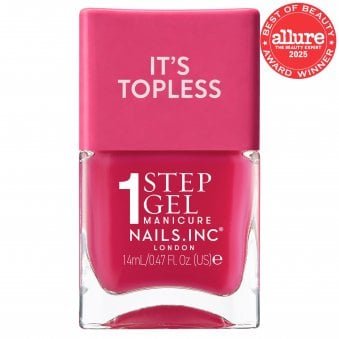 1 Step Gel Manicure Nail Polish It's Topless Gracie Guava Red 14ml