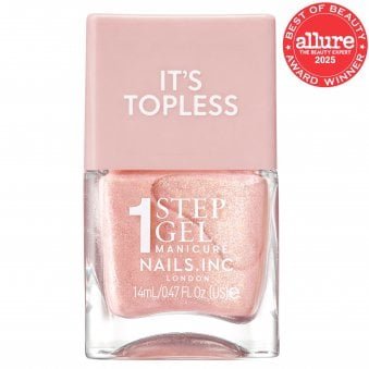 1 Step Gel Manicure Nail Polish It's Topless Remi Nude Shimmer 14ml