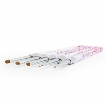5-Piece Glitter Gel Nail Art Brush Set (BRUSH001)