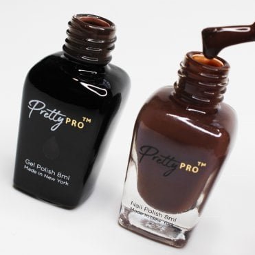 A Pretty Pair Hema Free Gel Polish & Nail Polish Duo - Dipped In Chocolate (2 x 8ml)