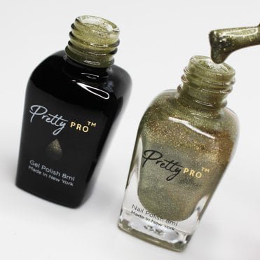 A Pretty Pair Hema Free Gel Polish & Nail Polish Duo - Go Bling Or Go Home (2 x 8ml)