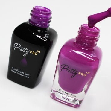 A Pretty Pair Hema Free Gel Polish & Nail Polish Duo - Magenta Me (2 x 8ml)