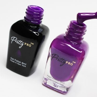 A Pretty Pair Hema Free Gel Polish & Nail Polish Duo - Vancouver Me Purple (2 x 8ml)