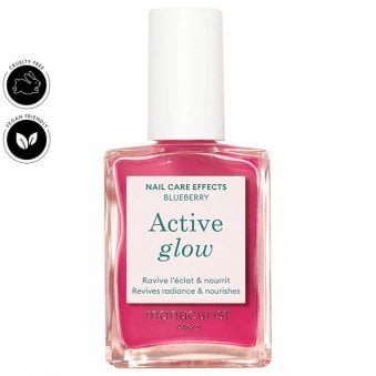 Green Vegan-Friendly Nail Treatment - Active Glow - Blueberry 15ml (22130)