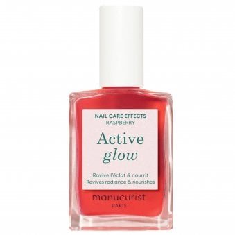 Green Vegan-Friendly Nail Treatment - Active Glow - Raspberry 15ml (22411)