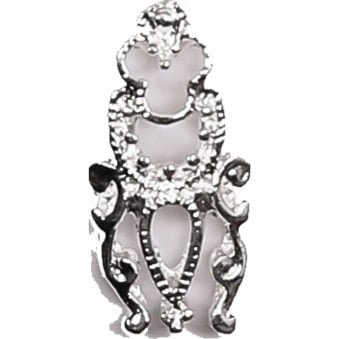 Amy G - 3D Metal Nail Art Decoration - Tribal - (10 PCS) (3003054) - Silver