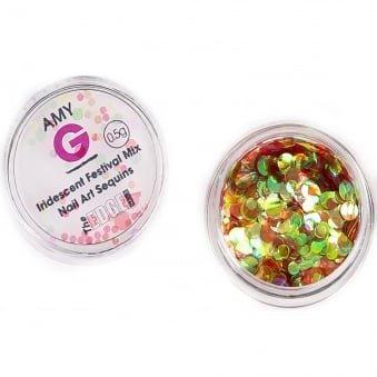 Amy G - Iridescent Nail Art Sequins - Festival 0.5g (3003073)