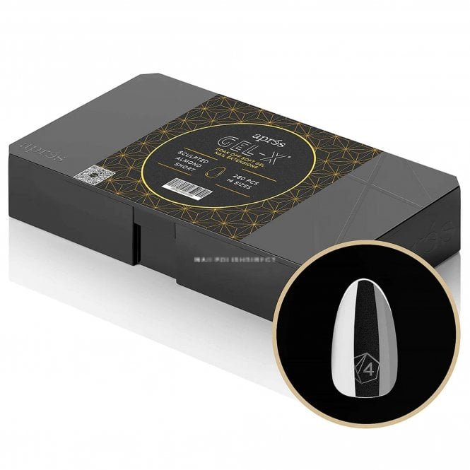 Aprés Gel-X Box Of Tips - Sculpted Almond (210Pcs = 14 Sizes)