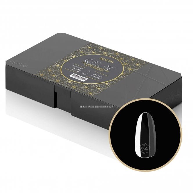 Aprés Gel-X Pro 2.0 Box Of Tips - Sculpted Round (600 Pcs & 14 Sizes)