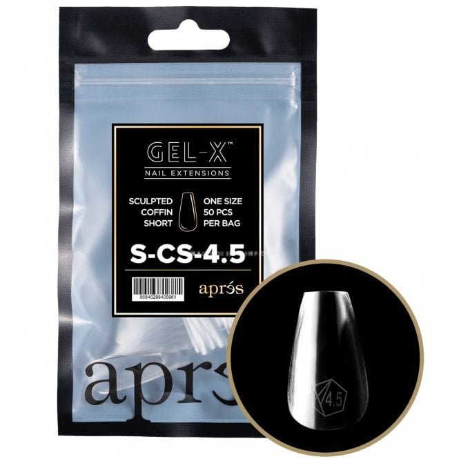 Aprés Gel-X Tips Refill Pack - Sculpted Coffin Short (50 Pcs)