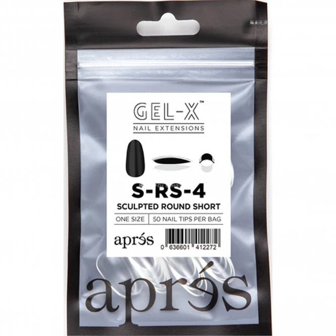 Aprés Gel-X Tips Refill Pack - Sculpted Round Short (50 Pcs)