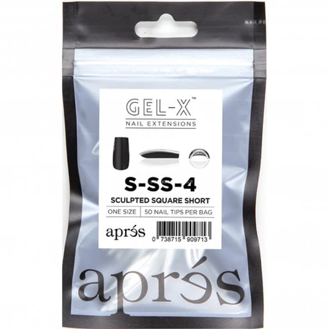 Aprés Gel-X Tips Refill Pack - Sculpted Square Short (50 Pcs)
