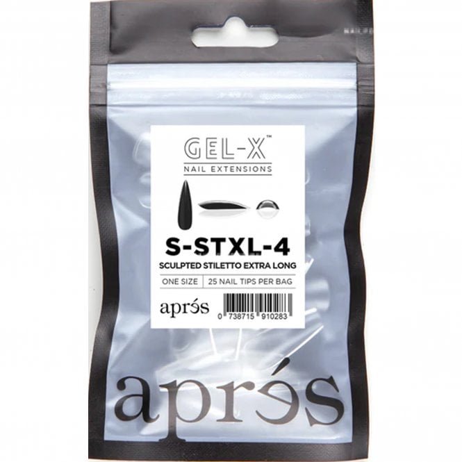 Aprés Gel-X Tips Refill Pack - Sculpted Stiletto Extra Long (50 Pcs)
