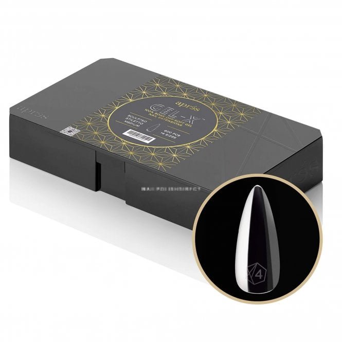 Aprés Gel-X Pro 2.0 Box Of Tips - Sculpted Stiletto (600 Pcs, 420 Pcs Or 350 Pcs & 14 Sizes)
