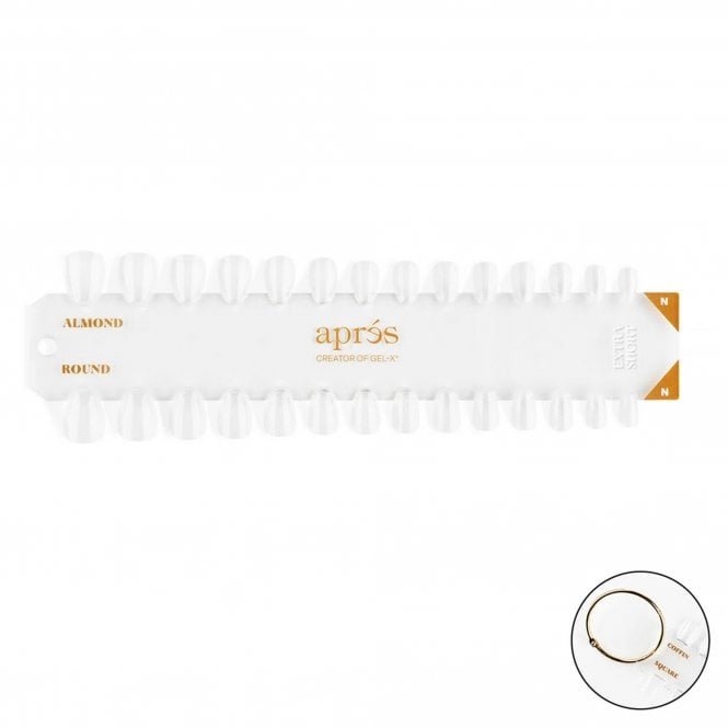 Aprés Gel-X Tip Swatches - Extra Short Natural - (Round/Almond)
