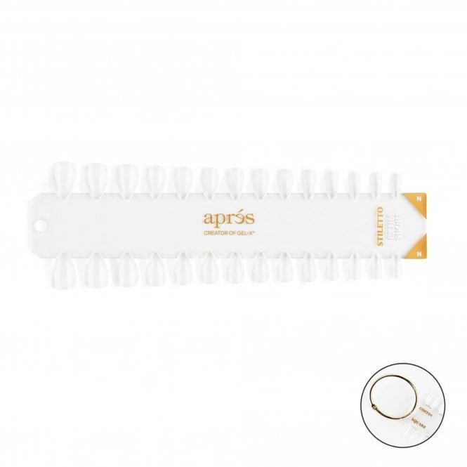 Aprés Gel-X Tip Swatches - Extra Short Stiletto - (Natural)