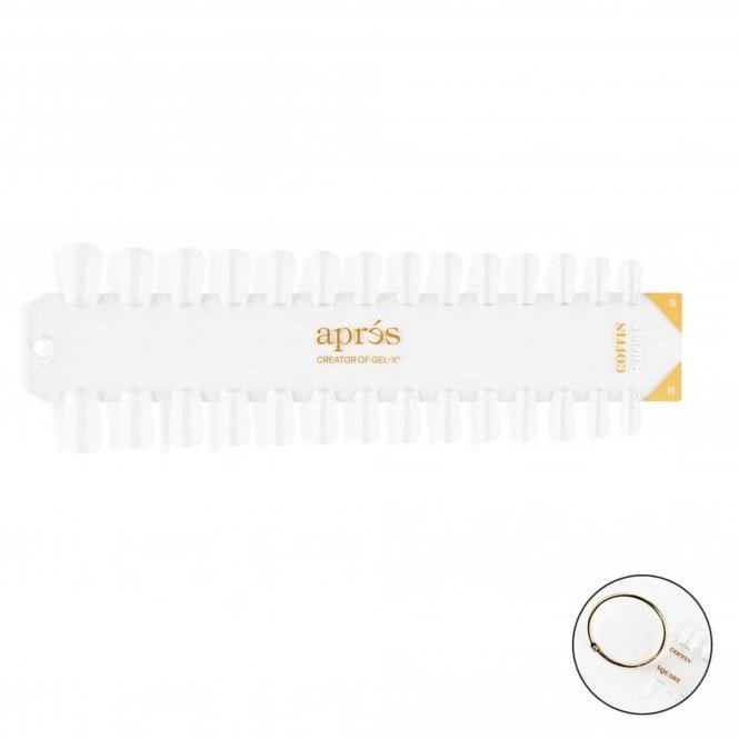 Aprés Gel-X Tip Swatches - Long Coffin - (Natural/Sculpted)