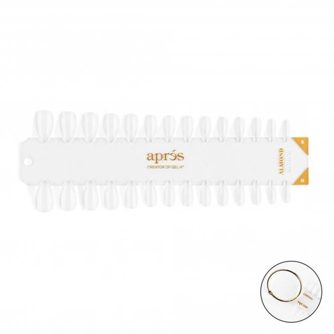 Aprés Gel-X Tip Swatches - Medium Almond - (Natural/Sculpted)