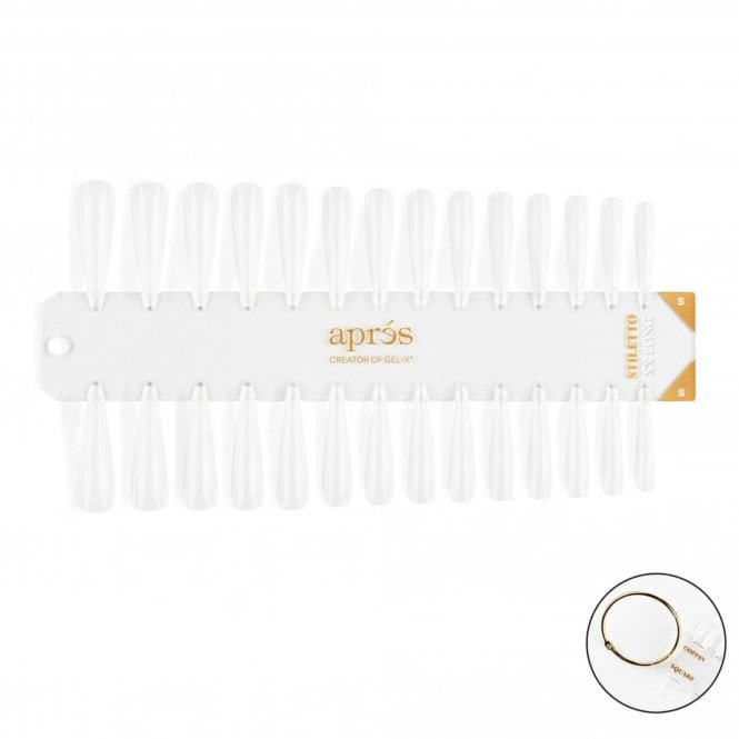 Aprés Gel-X Tip Swatches - XX Long Stiletto - (Sculpted)