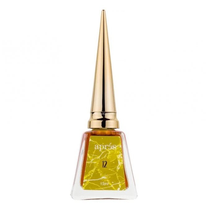 Aprés Artiste ArtInk Marble Effect Gel Nail Polish - Yellow (12) - 15ml