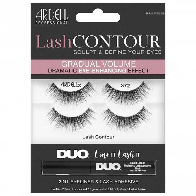 Ardell Lash Contour Eye-Enhancing False Eyelashes - No. 372 (Pack of 2)(71767INT)