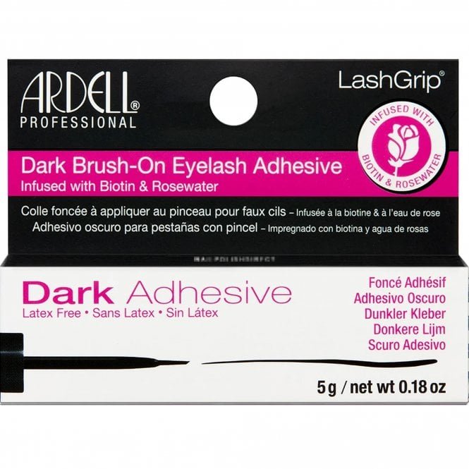 Ardell Lash Grip False Strip Lash Adhesive With Rose Water & Biotin - Dark 5g (67594)