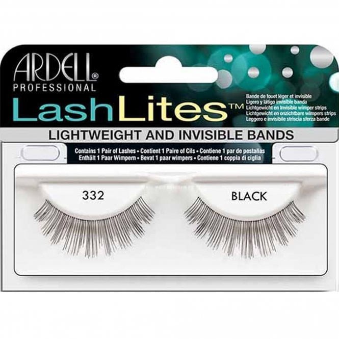 Ardell LashLites False Eyelashes - Black 332 (61332)