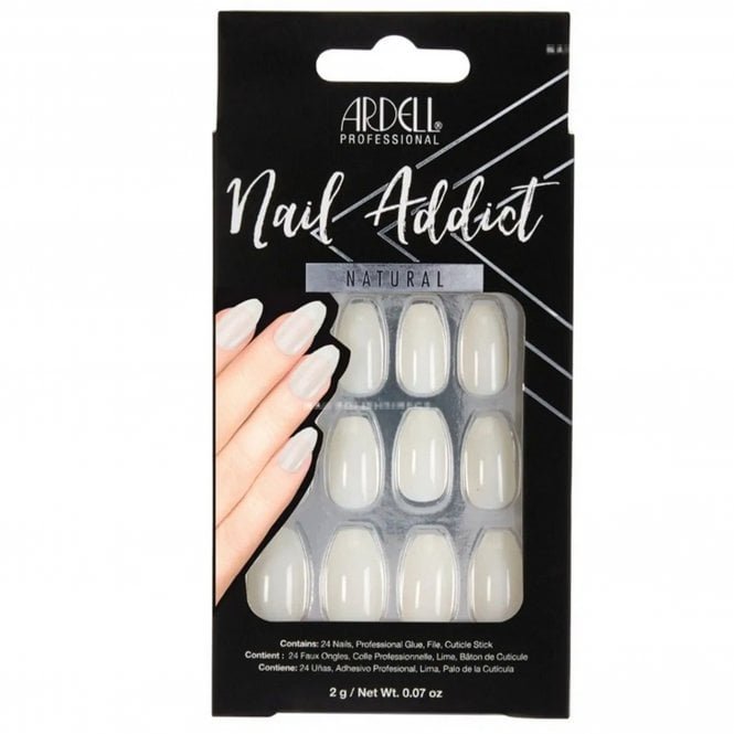 Ardell Nail Addict Natural False Nails - Ballerina (28 Nails) (61552)