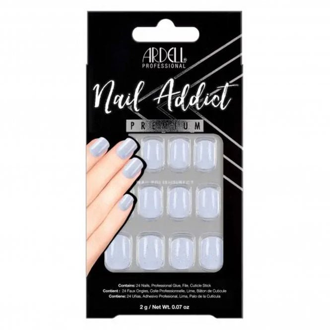 Ardell Nail Addict Premium False Nails - Crystal Glitter (24 Nails) (54607)