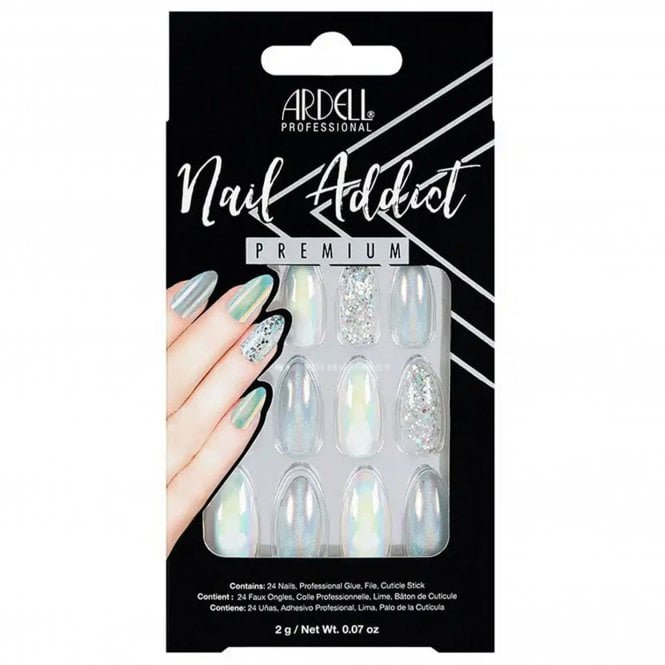 Ardell Nail Addict Premium False Nails - Holographic Glitter (24 Nails) (75889)