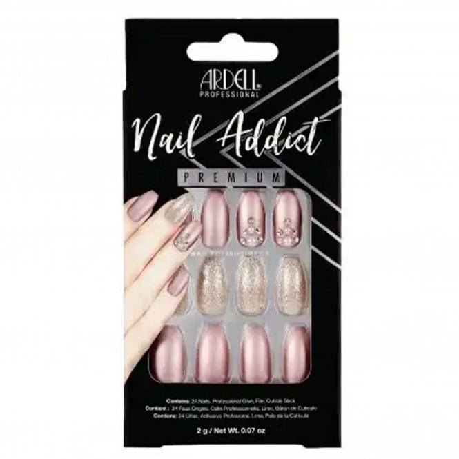 Ardell Nail Addict Premium False Nails - Metallic Lilac Purple (28 Nails) (62111)