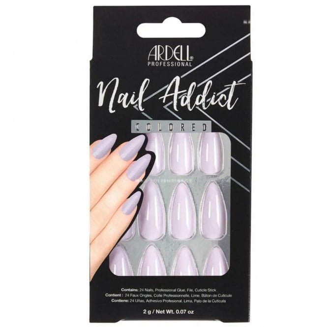Ardell Nail Addict Solid False Nails - Lilac (28 Nails) (63869)