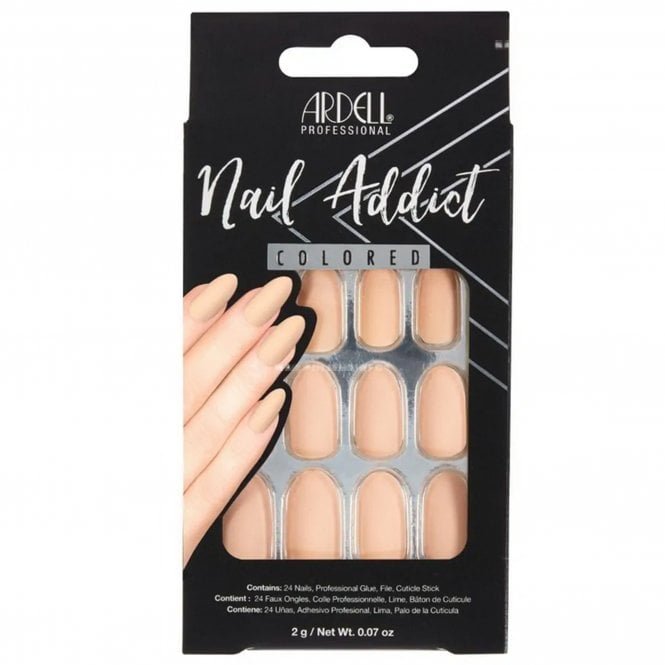 Ardell Nail Addict Solid False Nails - Nude Camel (28 Nails) (63868)