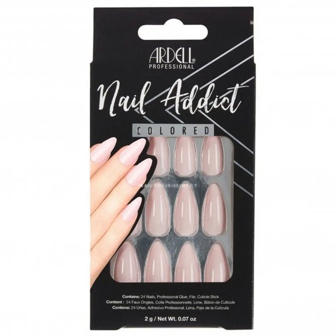 Ardell Nail Addict Solid False Nails - Think Pink (28 Nails) (63865)