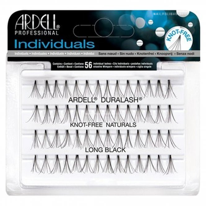 Ardell Individual Natural False Eyelashes - Knot Free - Long Black (65054)