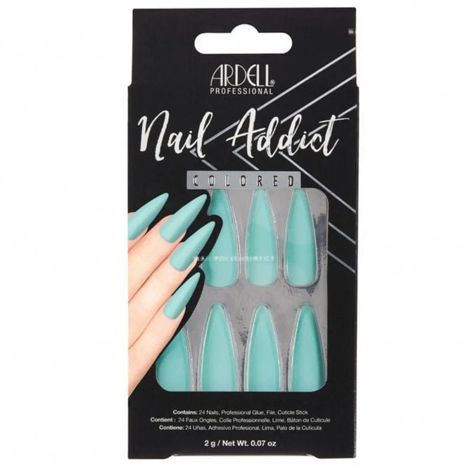 Ardell Nail Addict Solid False Nails - Blue Lagoon (28 Nails) (63867)