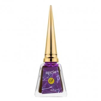 Artiste ArtInk Marble Effect Gel Nail Polish - Purple (7) - 15ml