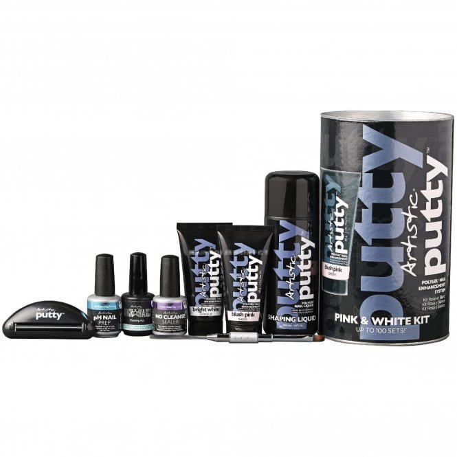 Artistic Colour Gloss Putty PolyGel System - Pink & White Kit (2820002)