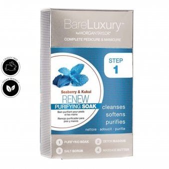 BareLuxury - Complete Pedicure & Manicure Pack - Renew Seaberry & Kukui (1 x 28g, 2 x 20g, 1 x 20ml)