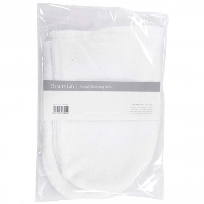 Beauty Lab Facial Cleansing Mitts x 2