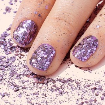 Biodegradable Nail Art Glitter - Lilac 2g (14206)