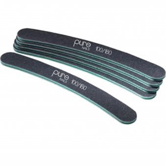 Black Boom Nail Files - 100/180 Grit (Pack Of 5) (N1162)