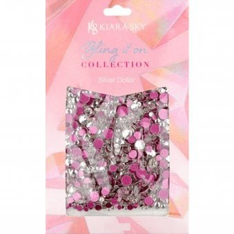 Bling It On Rhinestones Collection - Silver Dollar (50 Pieces) (KSR11)
