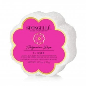 Body Wash Infused Buffer - Daisy Spongette - Bulgarian Rose 50g (7+ Washes)(SP1224)