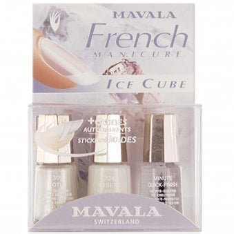 Mini Nail Color French Manicure Nail Polish Kit - Ice Cube (3 x 5ml)(70103)