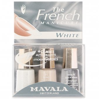 Breathable Mini Nail Polish French Manicure Kit - White (3 x 5ml)(70101)