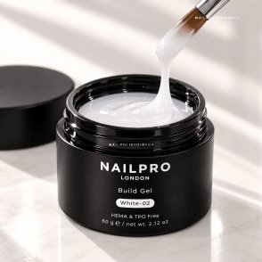 Nail Pro Builder Gel HEMA & TPO Free - White 02 - 60g