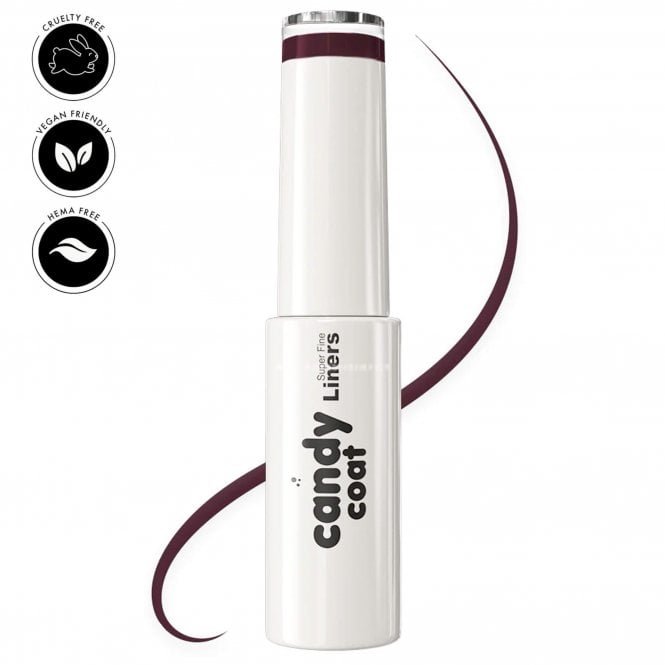 Candy Coat Hema Free Gel Nail Art Liner - Dark Berry 10ml