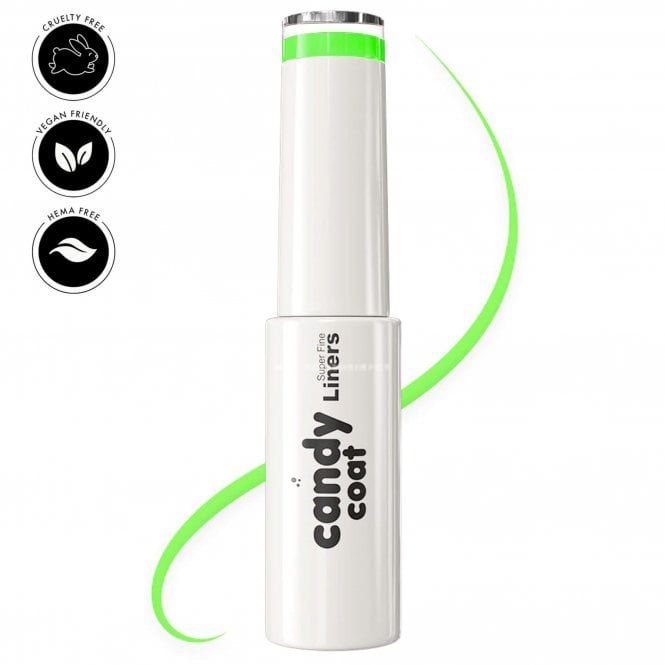 Candy Coat Hema Free Gel Nail Art Liner - Neon Green 10ml